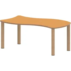 Tisch ZALOTTI mit Linoleum-Belag