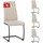 Albatros Freischwinger Stuhl Turano Stoff beige 4er Set