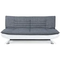 Actona Schlafsofa Faith Stoff Grau, Weiß Grau /