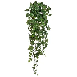Kunstranke CREATIV GREEN "Englischer Efeuhänger", grün, H:100cm, Polyester, Kunststoff, Kunstpflanzen