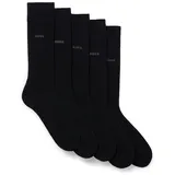 Boss Uni Color 10244642 01 Kurze Socken 5 Paare Black 43-46