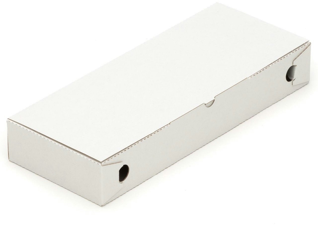 KK Verpackungen 100 Pizzakartons 400 x 160 x 60 mm Pizzaschachteln Blanko Verpackungen weiß
