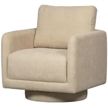 Woood Livetastic Sessel Oscar, Natur, Textil, 78x64x79 cm, Sitzfläche 360° drehbar, Wohnzimmer, Sessel, Sonstige Sessel