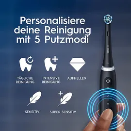 Oral-B iO Series 5 matte black + 2. Handstück matte white + Reisetui