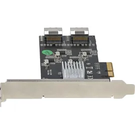 Startech SATA PCIe Controller 8 Port - 6 Gbit/s PCI Express Adapter - PCIe Schnittstellenkarte - PCI-e x4 Gen 2 zu SATA III, HDD/SSD (8P6G-PCIE-SATA-CARD)
