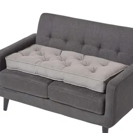Homescapes Sitzkissen 100 x 48 cm grau 1 St.