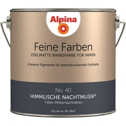 ALPINA Wandfarbe, 2,5 Liter für ca. 20-30m2 - blau