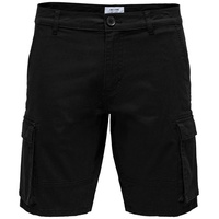 ONLY and SONS ONSCam Stage Cargo Shorts PK 6689 Cargo-Shorts Schwarz