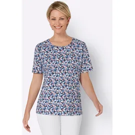 Sieh an! Kurzarm-Shirt in weiß-marine-bedruckt | Gr.: 38