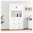 vidaXL Highboard 3185383 Weiß