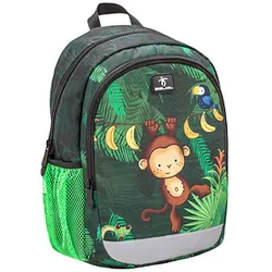 BELMIL® Kindergartenrucksack Kiddy Plus Star Jungle 2020 Kunstfaser grün