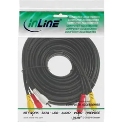 INLINE Cinch Kabel, Audio/Video 3x Cinch, St/St, 2m