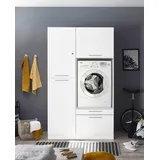 Respekta Hauswirtschaftsraum Set Clara 200 cm x 167,4 cm x 67,6 cm Weiß Matt