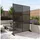 casa.pro Raumteiler 180 x 120 cm Schwarz
