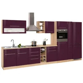 kochstation Küchenzeile KS-Eton 390 cm lila