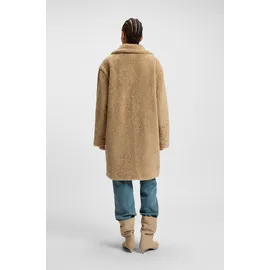 Boss Regular Fit Teddy-Mantel mit großen Taschen Modell 'CATEDY', Hellbraun, 44