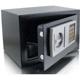 BITUXX Elektronischer Möbeltresor Minitresor Wandtresor Wandsafe Schranktresor Maße(B/H/T): 310 mm x 200 mm x 220 mm - Türstärke: 3 mm