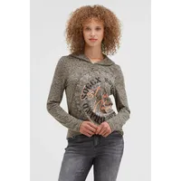 Soccx Kapuzenshirt Hoodie Ausbrenner-Effekte True Khaki XL