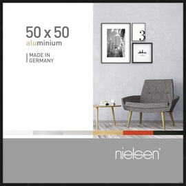 Nielsen Aluminium Bilderrahmen Pixel, 50x50 cm, schwarz