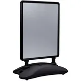 vidaXL - A1-plakatständer Wasserbefüllbar Schwarz Aluminiumlegierung