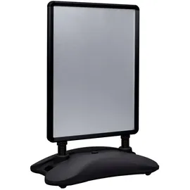 vidaXL - A1-plakatständer Wasserbefüllbar Schwarz Aluminiumlegierung