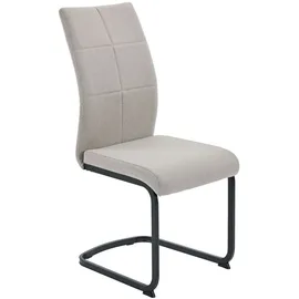 HELA Tische Schwingstuhl Turin Webstoff Schlamm 4er Set