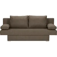 Carryhome Schlafsofa, Braun, Textil, 2-Sitzer, Füllung: Schaumstoff, 190x74-86x80 cm, Schlafen auf Sitzhöhe, Kinder- & Jugendzimmer, Jugendmöbel, Jugendsofas