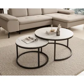 Stolkom Couchtische 2er-Set GINO - Schwarz