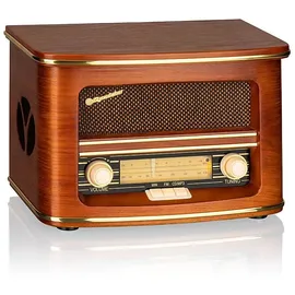 Roadstar HRA-1500UEMP - Radio, mit CD-Player und USB, 32 W / 230 V, inkl. Fernbedienung - Braun