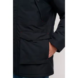 FQ1924 FQAegir Herren Winterparka Parka Winterjacke mit Stehkragen - Schwarz - L
