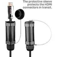 Lindy Fiber Optic 70 m, Hdmi-kabel - Black