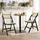 hjh living Klappstuhl TUDELA Bamboo Bambus Rattan Schwarz/Braun