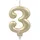 Papstar Zahlenkerze mit Halter 7 cm 12 St. Gold