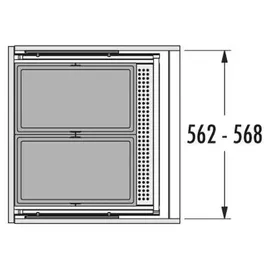 HAILO Allegro 2x 28 l Dunkelgrau