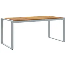 vidaXL Gartentisch 180 x 90 x 75 cm Grau
