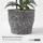 Homescapes Künstliche Weiße Phalaenopsis-orchidee im Dunkelgrauen Keramiktopf, 82 cm