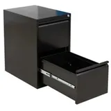 Proregal Hängeregistraturschrank 2 Schubladen Mare HxBxT 70 x 40 x 62 cm Schwarz