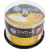 HP DVD+R 4.7GB 16x Inkjet 50er Cakebox