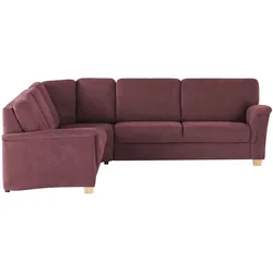 smart Ecksofa  Valencia ¦ rot ¦ Maße (cm): B: 272 H: 90 T: 242.0