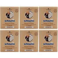 Schauma festes Shampoo und Spülung REPAIR & PFLEGE 6 x 60g mit Kokosöl