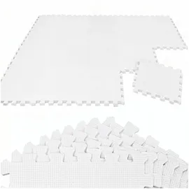 LittleTom 18 Teile Spielmatte Baby Puzzlematte - 30x30 Krabbelmatte Bodenmatte Kinderzimmer