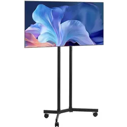 VEVOR Rollbarer TV-Ständer Mobiler Fernsehstand für 812,8-1651 mm Bildschirme