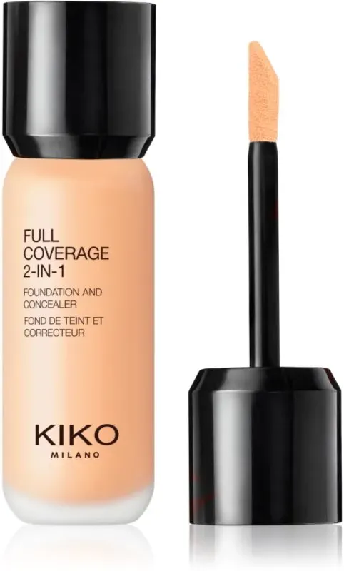 KIKO Milano Full Coverage 2-In-1 Make-up und Korrektor 2 in 1 Farbton 25 Warm Beige 25 ml