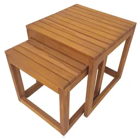 Mr. Deko Gartentisch 2er Set 0 x 0 x 0 cm Braun