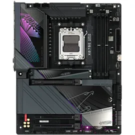 Gigabyte X870E AORUS Master Mainboard - Unterstützt AMD Ryzen 9000 CPUs, 16+2+2 Phasen, bis zu 8600MHz DDR5, Wi-Fi 7, 10GbE LAN