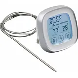 Fleischthermometer, Sofort Ablesbares Lebensmittelthermometer, Digitales Thermometer Mit Timer-alarmsonde Für Ofen, Küche, Grillen, Smoker (silber) - Gabrielle