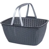 URBNLIVING Schwarz Korb mit Griffen