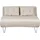 Beliani Schlafsofa Stoff 2-Sitzer Beige