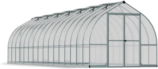 Palram-Canopia Alu Gewächshaus Bella 8x32 BxTxH 244x963x219cm 23,5m2 6mm HKP