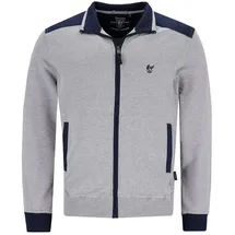 HAJO Freizeit / Homewear Jacke Klima Komfort in Graumelange | Gr.: 54